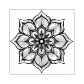 Create Your Own Hand Drawn Mandala Flower Blossom ラバースタンプ (インプリント)
