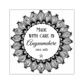 Create Your Own Hand Drawn Mandala Logo ラバースタンプ (インプリント)