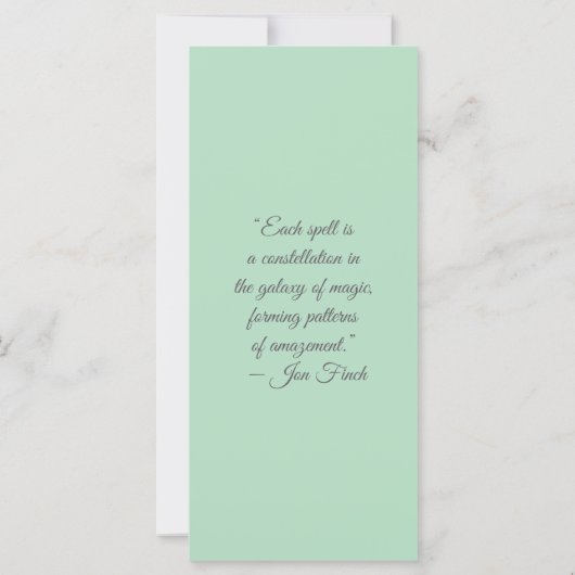 Create Your Own Happy Daisy Elephant Bookmark Card (裏面)