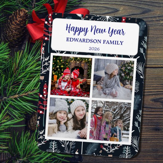 Create your own Happy New Year photo collage マグネット