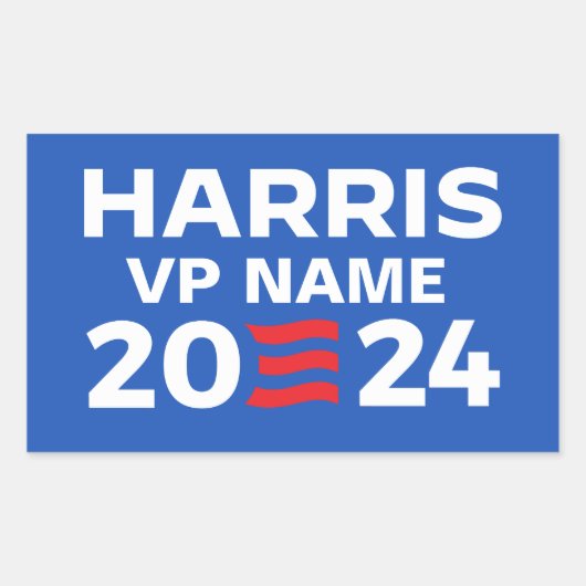 Create Your Own Harrisチケット2024 長方形シール (正面)