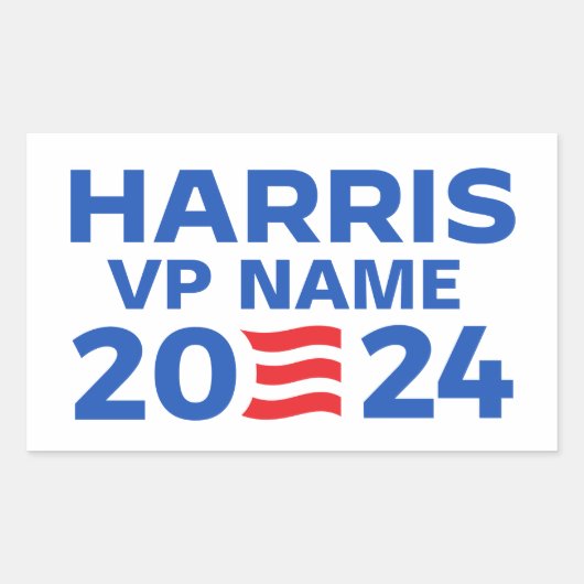 Create Your Own Harrisチケット2024 長方形シール (正面)