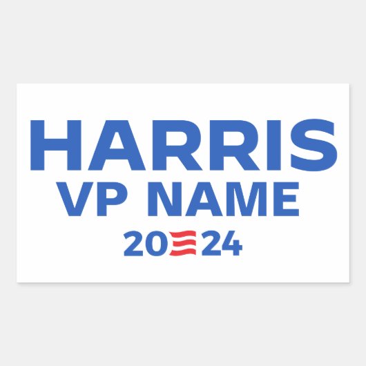 Create Your Own Harris / VPチケット2024 長方形シール (正面)