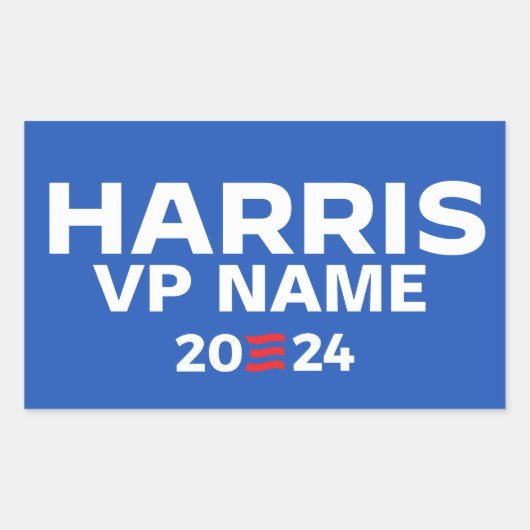 Create Your Own Harris / VPチケット2024 長方形シール (正面)
