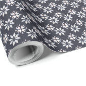 Create Your Own Hygge Magical Snowflakes Black ラッピングペーパー (ロールコーナー)