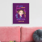 Create Your Own I AM - Girl 前向き Configtions キャンバスプリント (インサイチュ (リビング))