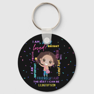 Create Your Own I AM - Girl 前向き Configtions キーホルダー