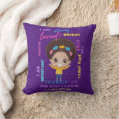 Create Your Own I AM - Girl 前向き Configtions クッション (ブランケット)