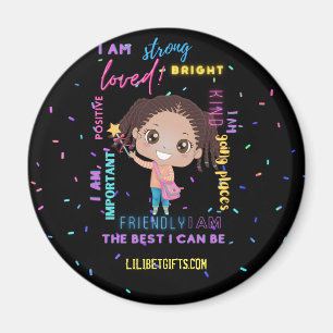Create Your Own I AM - Girl 前向き Configtions マグネット