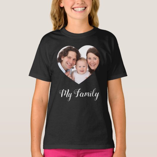 Create Your Own I love My family Valentine's Day Tシャツ (正面)