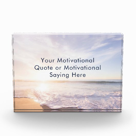 Create Your Own Inspirational Photo Quote Beach フォトブロック (正面)