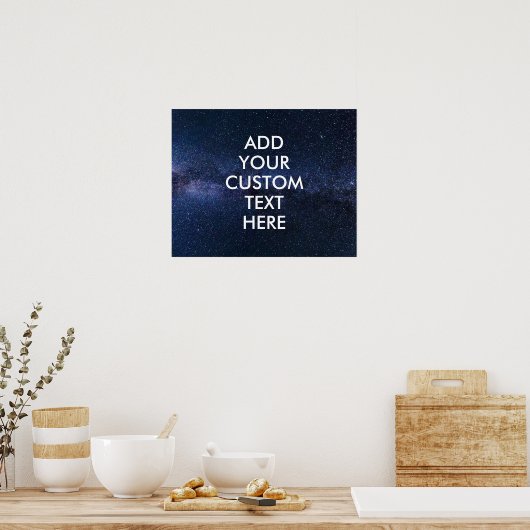 Create Your Own Inspirational Quote Poster- Space ポスター (キッチン)