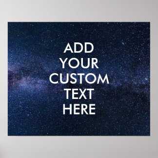 Create Your Own Inspirational Quote Poster- Space ポスター