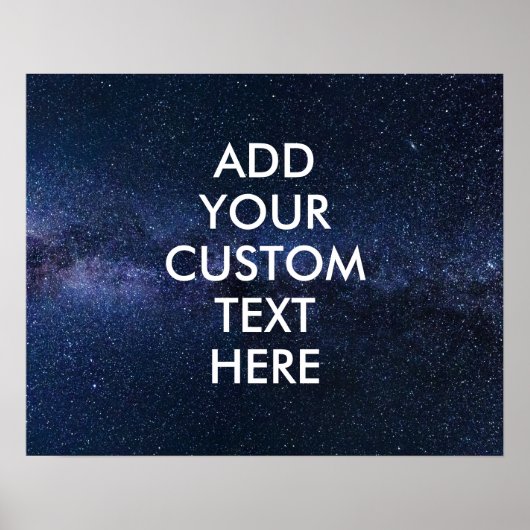 Create Your Own Inspirational Quote Poster- Space ポスター (正面)