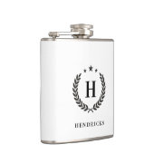 Create Your Own Intel Monogram With Laurel wreaths フラスク (右)