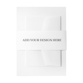Create Your Own Invitation Belly Band 招待状ベリーバンド