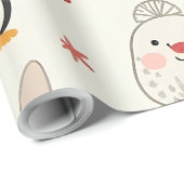 Create Your Own Kawaii Christmas Animals ラッピングペーパー (ロールコーナー)