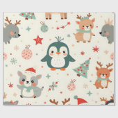 Create Your Own Kawaii Friends Winter Animals ラッピングペーパー (フラット)