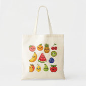 Create Your Own Kawaii Fruit Pattern  トートバッグ (正面)