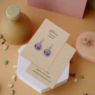 Create your own Kraft Jewelry Earring Display Card