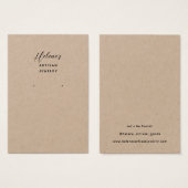 Create your own Kraft Jewelry Earring Display Card (正面&裏面)