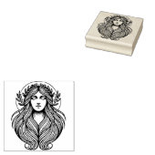 Create Your Own Laureled Goddess Bust ラバースタンプ (押印)