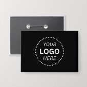 Create Your Own Logo Design Rectangle 3.5" x 2.5 缶バッジ (正面/裏面)