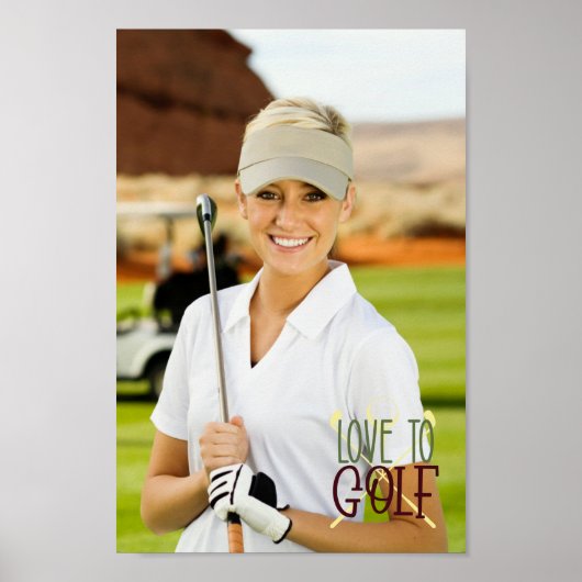 Create your own love to golf for golfer  ポスター (正面)