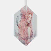 Create Your Own Lunar Love Magic Goddess ガラスオーナメント (正面右)