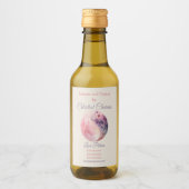 Create Your Own Lunar Love Magic Pink Moon ワインラベル (正面)