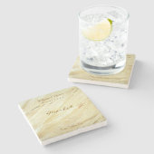 Create Your Own Marble Stone Wine Coasters ストーンコースター (横)