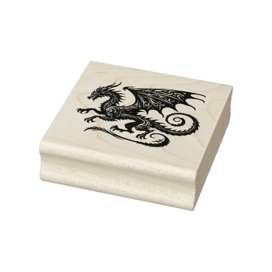 Create Your Own Medieval Filigree Dragon ラバースタンプ (スタンプ)
