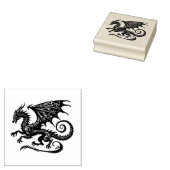 Create Your Own Medieval Filigree Dragon ラバースタンプ (押印)