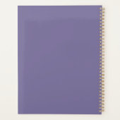 Create Your Own Midnight Floral Crescent Moon プランナー手帳 (裏面)