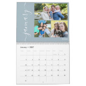 Create Your Own Minimal 3 Photos Collage Script カレンダー (1月 2027)