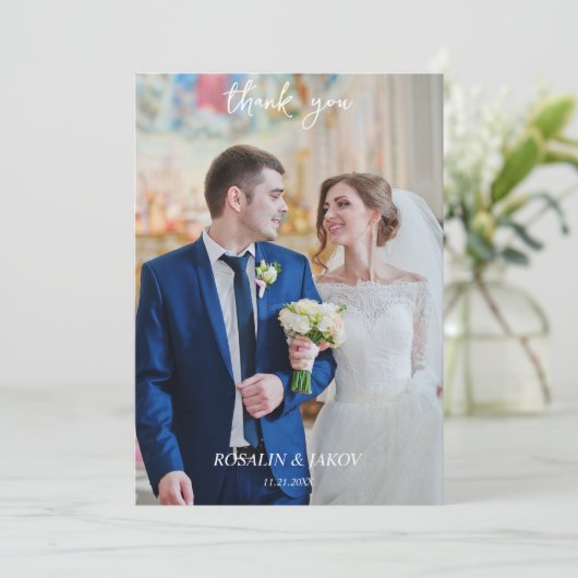 Create Your Own minimalist サンキューカード (スタンド正面)