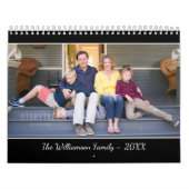Create Your Own Modern 15 Month Black Photo カレンダー (カバー)