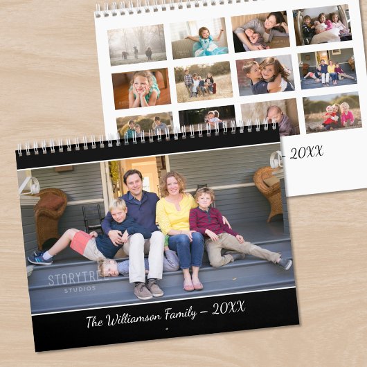 Create Your Own Modern Black Cover Photo カレンダー