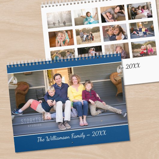 Create Your Own Modern Blue Cover Photo カレンダー