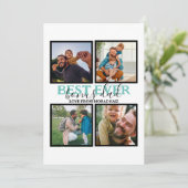 Create your own Modern Bonus Dad 4 Photo Collage シーズンカード (スタンド正面)