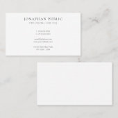 Create Your Own Modern Elegant Minimalist Cute 名刺 (正面/裏面)