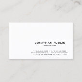 Create Your Own Modern Elegant Minimalist Template 名刺 (正面)