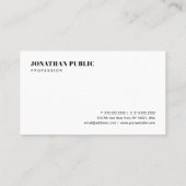 Create Your Own Modern Elegant Minimalist Template 名刺 (裏面)
