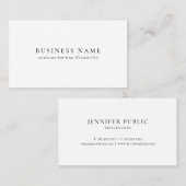 Create Your Own Modern Minimalist Signature Matte 名刺 (正面/裏面)