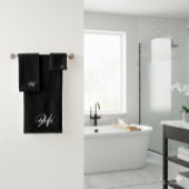 Create Your Own Monogram Color Match Teal バスタオルセット