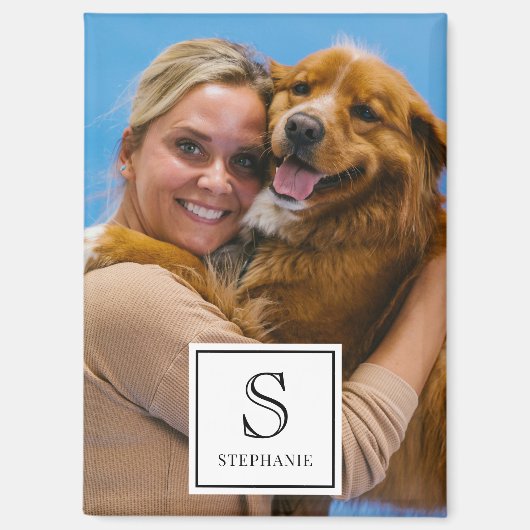 Create your own Monogram, Name and Photo Keepsake マグネット (正面)