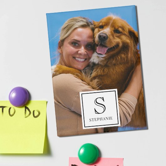 Create your own Monogram, Name and Photo Keepsake マグネット