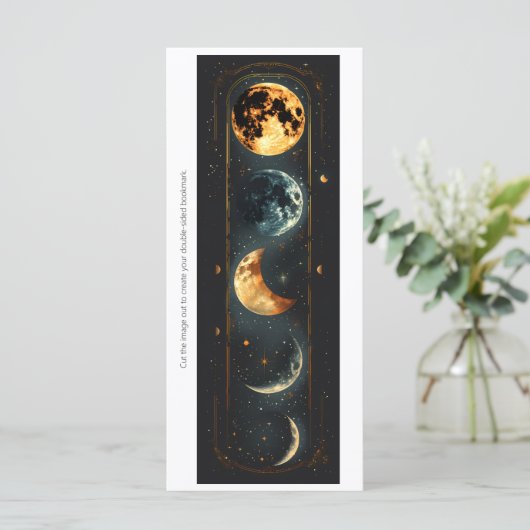 Create Your Own Moon Phases Bookmark Card (スタンド正面)