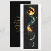 Create Your Own Moon Phases Bookmark Card (正面/裏面)