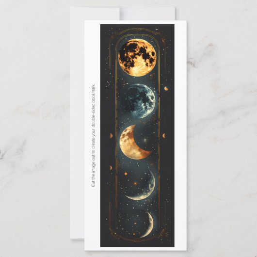 Create Your Own Moon Phases Bookmark Card (正面)